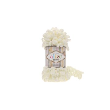 Alize Puffy 62 Açık Krem 100 gr Örgü İplik