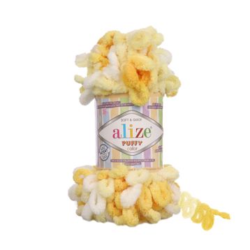Alize Puffy Color 5921 Ebruli 100 gr Örgü İplik