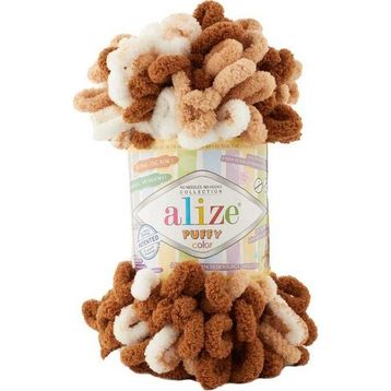 Alize Puffy Color 6398 100 gr Örgü İpi