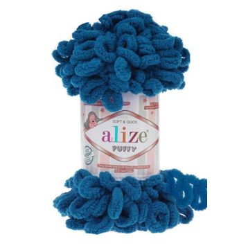 Alize Puffy El Örgü Ipliği Tekli - 637 Havacı - 100 Gr. 9 Mt. Parmak Örgü Ipi