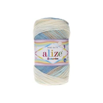 Alize Şekerim Bebe Batik 4398 100gr El Örgü İpi