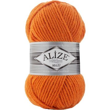 Alize Süperlana Maxi 225 Turuncu Yünlü İplik