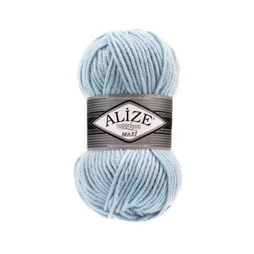 Alize Superlana Maxi 480 Lıght Blue Açık Mavi Yünlü İplik