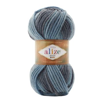 Alize Süperlana Maxi Batik 7785 100 gr Örgü İpi