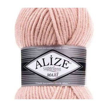 Alize Superlana Maxi Kristal Pink 523 El Örgü İpi