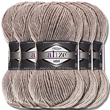 Alize Superlana Midi 207 5 Adet Örgü İpi