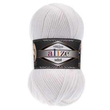 Alize Süperlana Midi 55 100 gr Örgü İplik