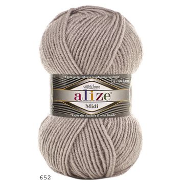 Alize Süperlana Midi 652 100 gr Örgü İplik