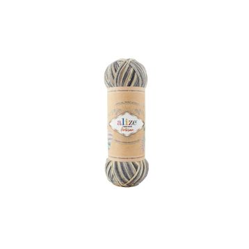 Alize Superwash Artisan 9005 Renkli Örgü İpi