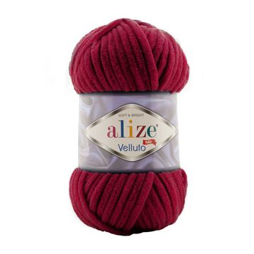 Alize Velluto 107 Vişne Yünlü İplik