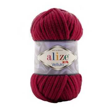 Alize Velluto 107 Vişne Yünlü İplik