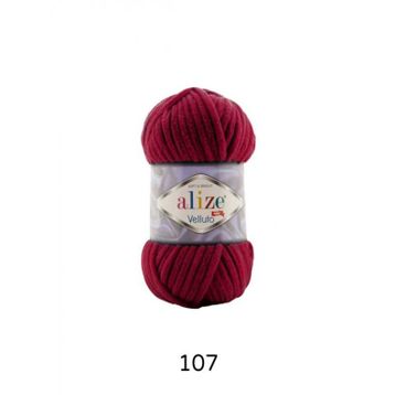 Alize Velluto 107 Vişne Yünlü İplik