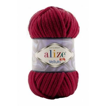 Alize Velluto 107 Vişne Yünlü İplik