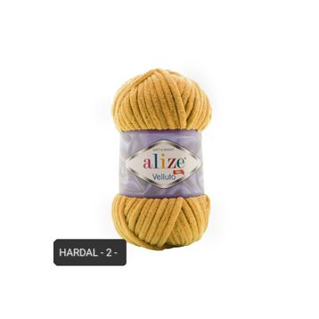 Alize Velluto 2 Hardal Örgü İpi