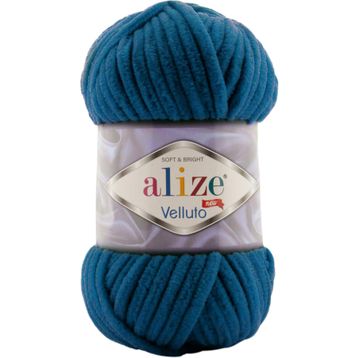 Alize Velluto 646 Mikanos Mavi El Örgü İpi