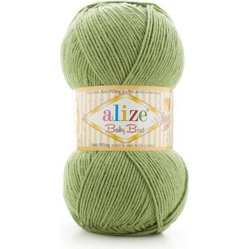 Alize Yeşil 485 Baby Best El Örgü ipi