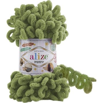 Alize Yeşil 485 Puffy El Örgü İpi