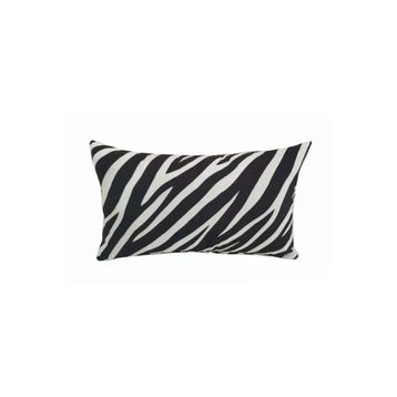 Alkan Homes 43 x 43 cm - Renkli Kırlent Dünyası Dikdörtgen Zebra Desen Dijital Baskılı Kırlent Kılıfı