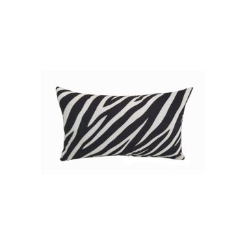 Alkan Homes 43 x 43 cm - Renkli Kırlent Dünyası Dikdörtgen Zebra Desen Dijital Baskılı Kırlent Kılıfı