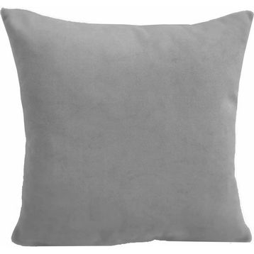 Alkan Homes Çift Taraflı 43X43 cm Gri Rengi Kadife Dokulu Yastık Kırlent Kılıfı