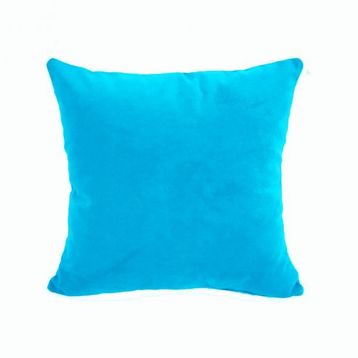 Alkan Homes Çift Taraflı 43X43 cm Turkuaz Rengi Kadife Dokulu Yastık Kırlent Kılıfı
