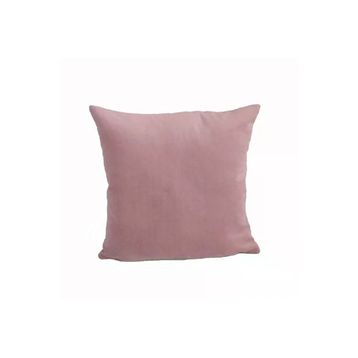 Alkan Homes Çift Taraflı X43x43 cm Pudra Rengi Kadife Dokulu Yastık Kırlent Kılıfı