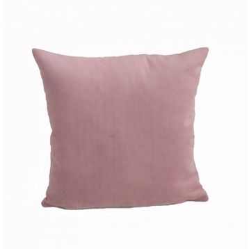 Alkan Homes Çift Taraflı X43x43 cm Pudra Rengi Kadife Dokulu Yastık Kırlent Kılıfı