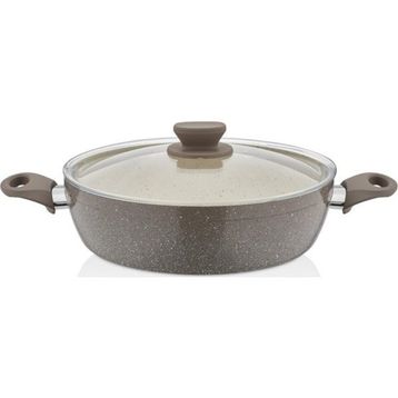 Alkar No 32 Ezme 32 cm Siyah Basık Tencere