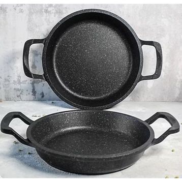Alkar Siyah 20cm 2'li Yanmaz Yapışmaz Sahan Tava
