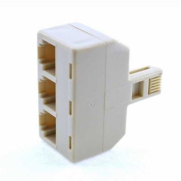 Alkatech SL-6P31 6P,4C Erkek - 3xDişi Paralel Telefon Çoklayıcı