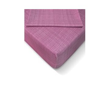 Alla Turca 100x200 cm Gül Kurusu Ranforce Lastikli Çarşaf Seti