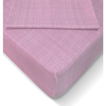 Alla Turca 100x200 cm Pembe Ranforce Lastikli Çarşaf Seti