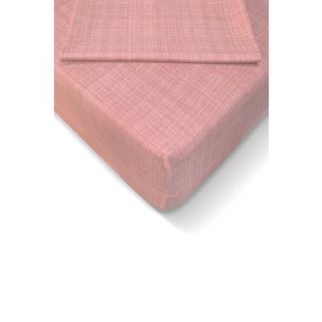 Alla Turca 160x200 cm Pudra Ranforce Lastikli Çarşaf Seti