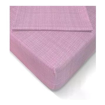 Alla Turca AT7607 120x200 CM Pembe Ranforce Lastikli Çarşaf Seti