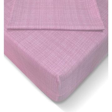 Alla Turca AT7607 120x200 CM Pembe Ranforce Lastikli Çarşaf Seti