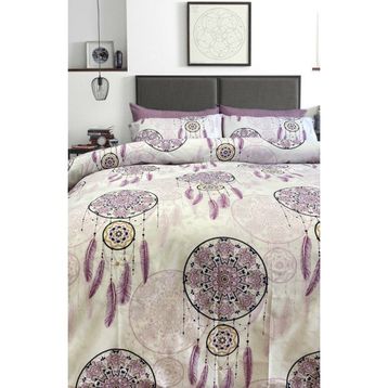 Alla Turca Düşkapanı Düz Çarşaflı Mor Tek Kişilik Nevresim Takımı