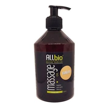 Allbio 500 ml Vanilya Masaj Yağı