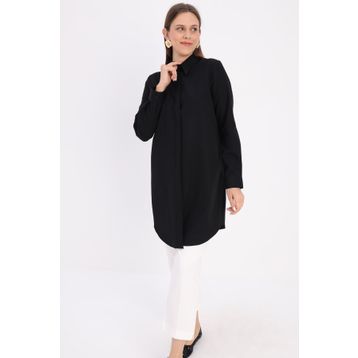Allday BDX51007K Siyah Kadın Tunik