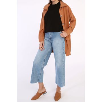 Allday BOX16003AL9 Siyah Büyük Beden Kolsuz Basic T-shirt Tunik