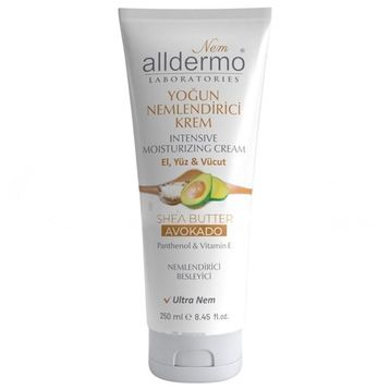Alldermo 250 ml Avokado Tüp Nemlendirici El Kremi