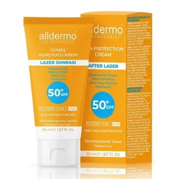 Alldermo Spf 50 50 ml Renksiz Tüm Cilt Tipleri Güneş Kremi