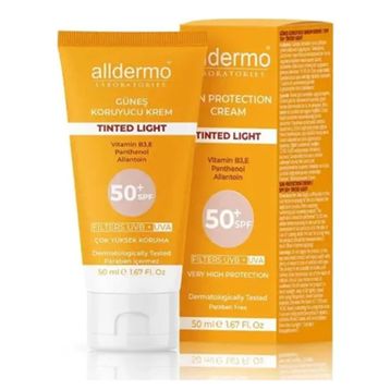 Alldermo Ton Eşitleyici Tinded Pink SPF50+ 50 ml Güneş Koruyucu Krem