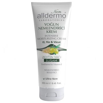 Alldermo Zeytinyağı 250 ml Susam Tüp Nemlendirici El Kremi