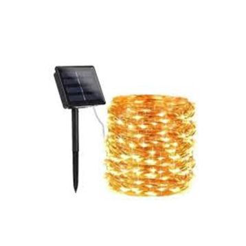 Alles 10 mt Güneş Enerjili Solar Peri Led Işık Dekoratif Bahçe Kamp Aydınlatma