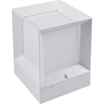 Alles 22.5 x 22.5 x 28 cm Beyaz Kasa Set Üstü Küp Bahçe Armatürü Dış Mekan Aplik