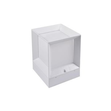 Alles 22.5 x 22.5 x 28 cm Beyaz Kasa Set Üstü Küp Bahçe Armatürü Dış Mekan Aplik