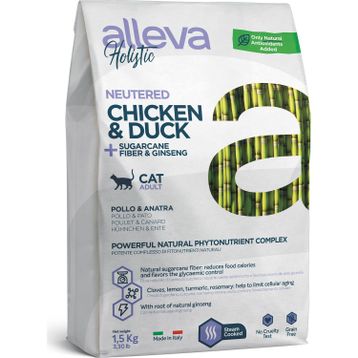 Alleva 1.5 kg Hairball Tahılsız Aloe Vera Tavuk ve Ördek Etli Yetişkin Kedi Maması