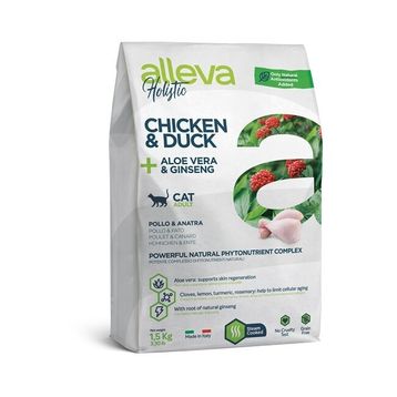 Alleva 1.5 kg Hairball Tahılsız Aloe Vera Tavuk ve Ördek Etli Yetişkin Kedi Maması