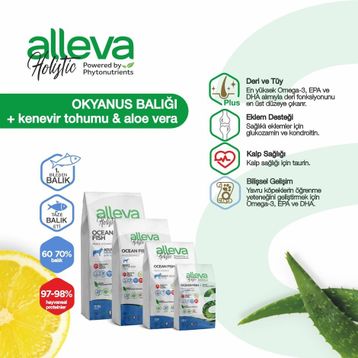 Alleva Holistik Balıklı Tahılsız Küçük Irk 2 kg Yavru Köpek Maması