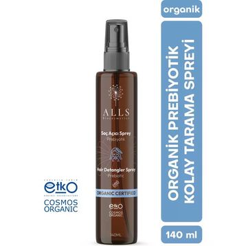 Alls Biocosmetics Organik Prebiyotik 140 ml Kolay Tarama Saç Açıcı Sprey